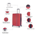 Tommy Hilfiger Millennia Hard Luggage Red Cargo