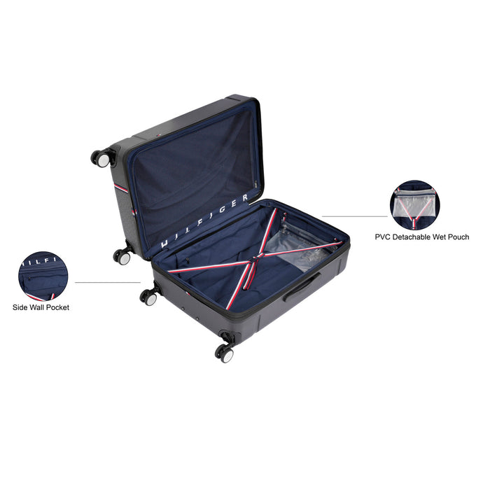 Tommy Hilfiger Millennia Hard Luggage Black cargo