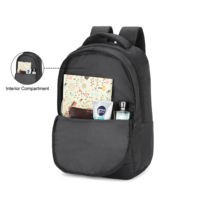 The Vertical Devin Laptop Backpack Black