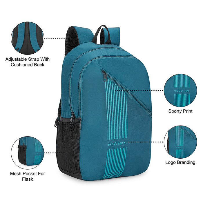 The Vertical Kenneth Backpack teal