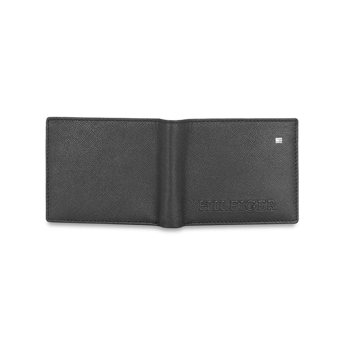 Tommy Hilfiger Harstad Mens Leather Global Coin Wallet-Black