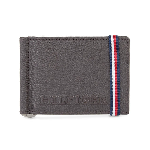 Tommy Hilfiger Harstad Mens Leather Money Clip Wallet-brown