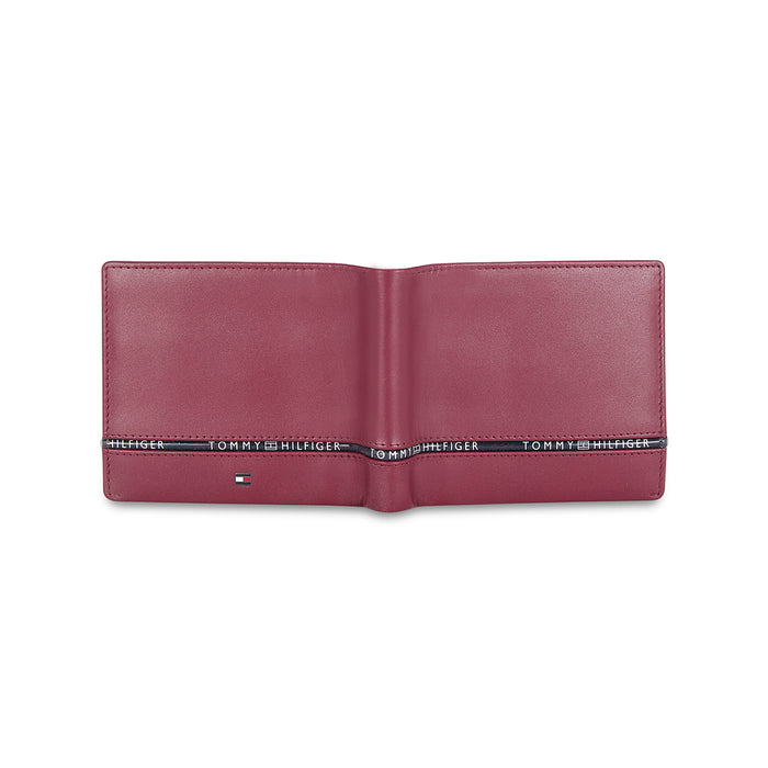 Tommy Hilfiger Larvik Men's Leather Wallet-wine