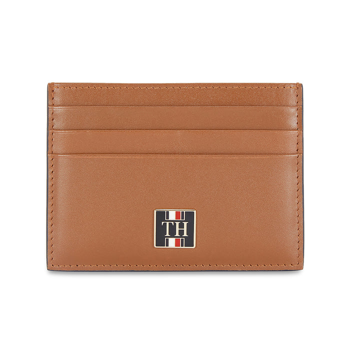 Tommy Hilfiger Calogero Men's Leather Card Holder Tan