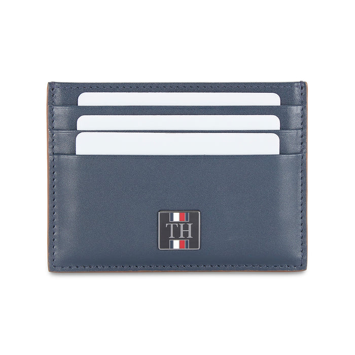 Tommy Hilfiger Calogero Men's Leather Card Holder Navy