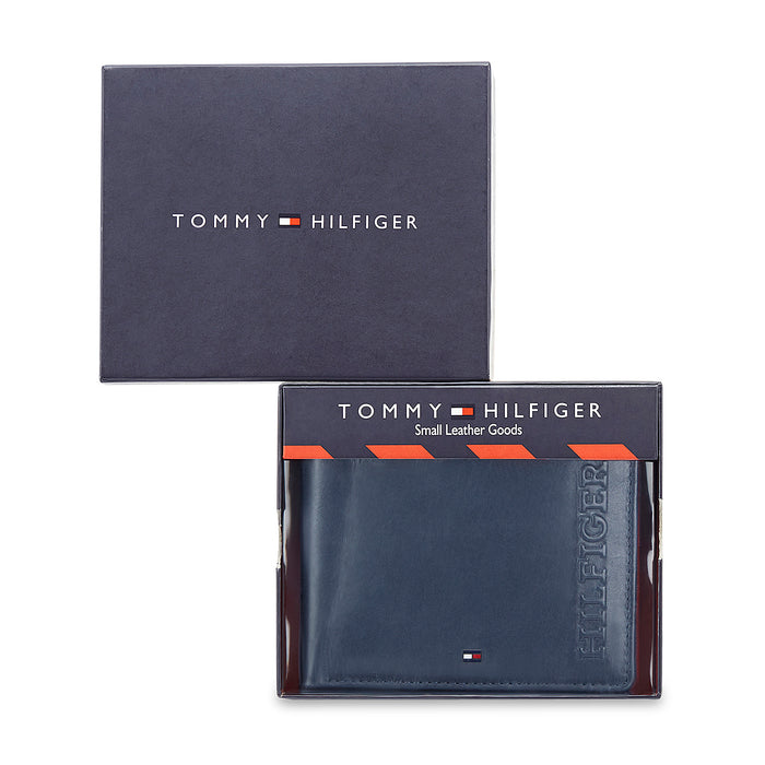 Tommy Hilfiger Miskolc Men's Leather Wallet-Navy