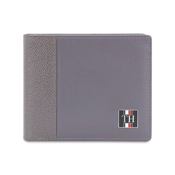 Tommy Hilfiger Bottrop Mens Leather Global Coin Wallet-Grey