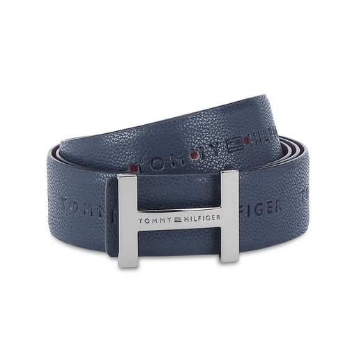 Tommy Hilfiger Avignon Men's Reversible Leather Belt-Navy