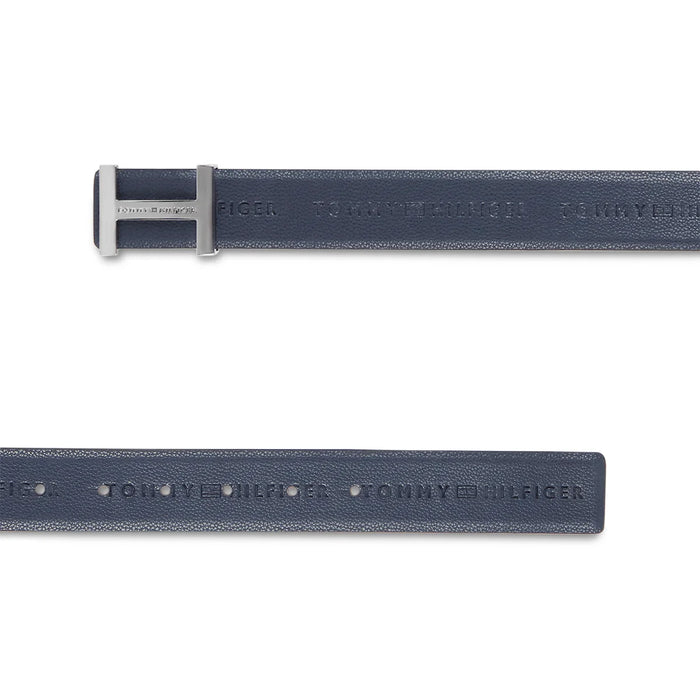 Tommy Hilfiger Avignon Men's Reversible Leather Belt-Navy