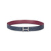 Tommy Hilfiger Avignon Men's Reversible Leather Belt-Navy