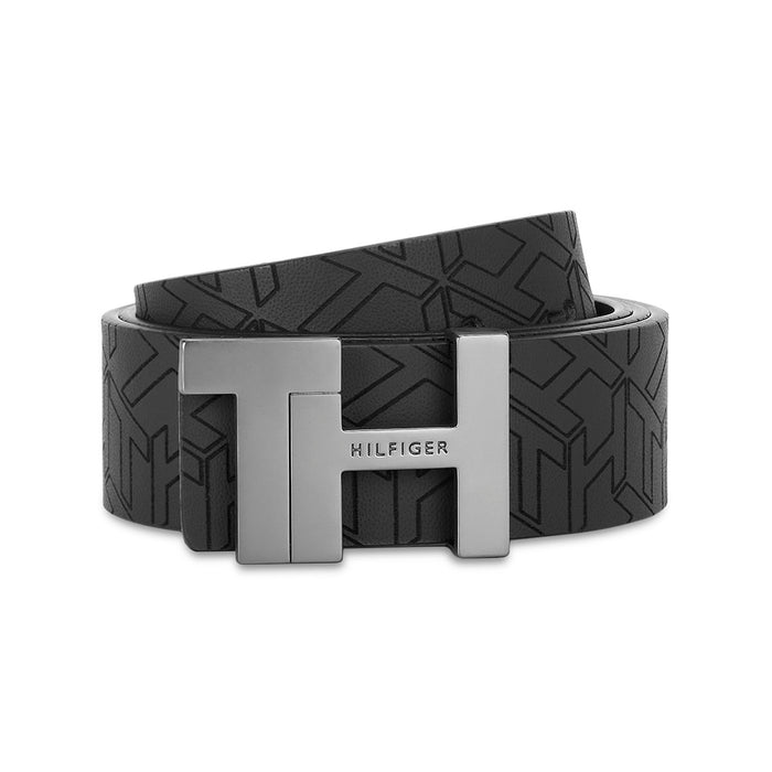 Tommy Hilfiger Sandro Men's Reversible Leather Belt-Black