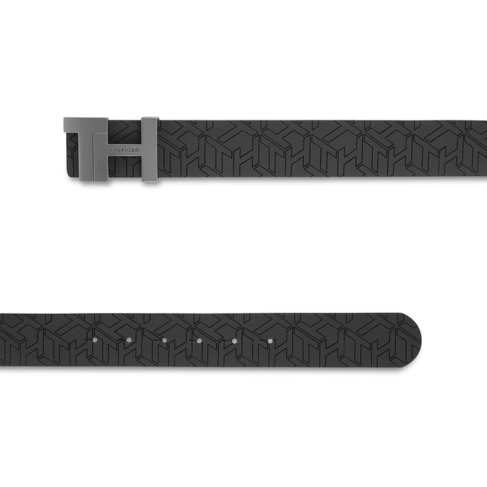 Tommy Hilfiger Sandro Men's Reversible Leather Belt-Black