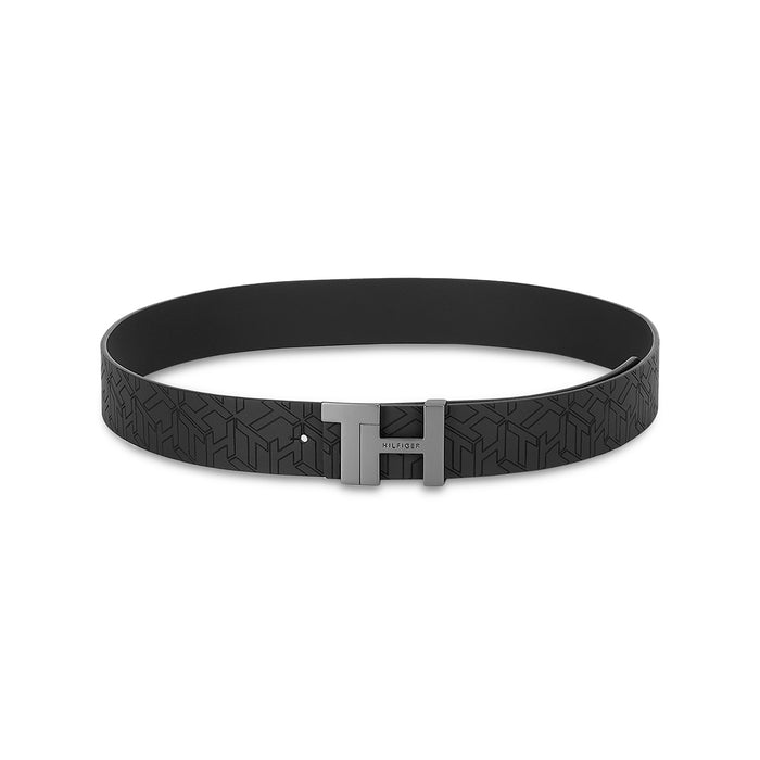 Tommy Hilfiger Sandro Men's Reversible Leather Belt-Black