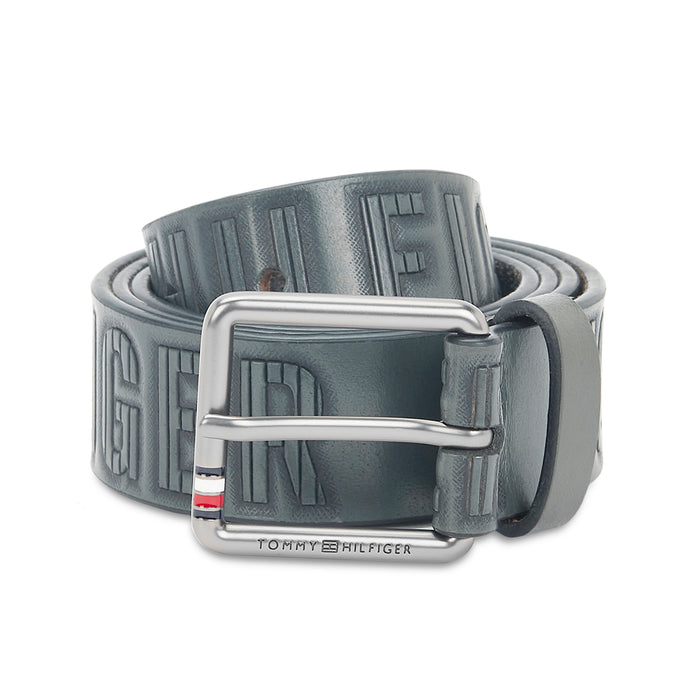 Tommy Hilfiger Kolding Men's Leather Belt-Grey