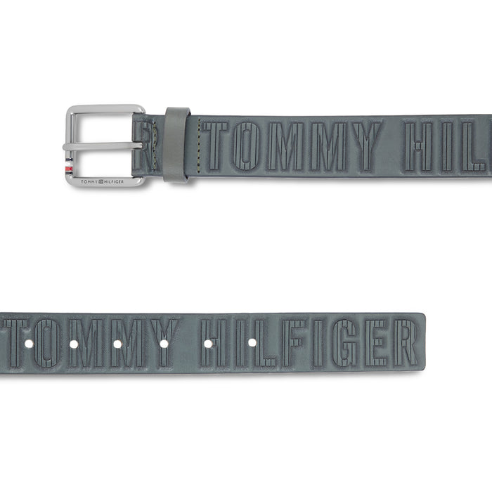 Tommy Hilfiger Kolding Men's Leather Belt-Grey