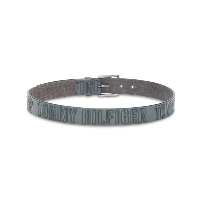 Tommy Hilfiger Kolding Men's Leather Belt-Grey