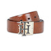 Tommy Hilfiger Taastrup Men's Reversible Leather Belt-Tan