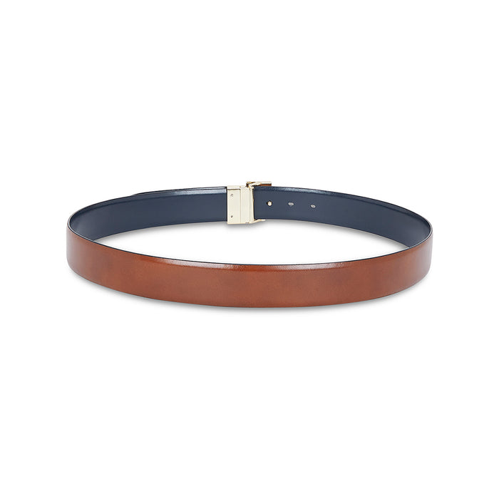 Tommy Hilfiger Taastrup Men's Reversible Leather Belt-Tan