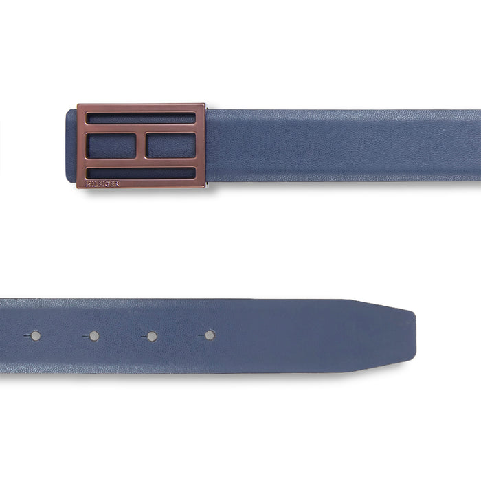 Tommy Hilfiger Leandro Men's Reversible Leather Belt-Navy