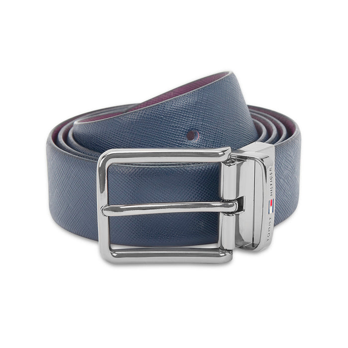 Tommy Hilfiger Holte Men's Reversible Leather Belt-Black