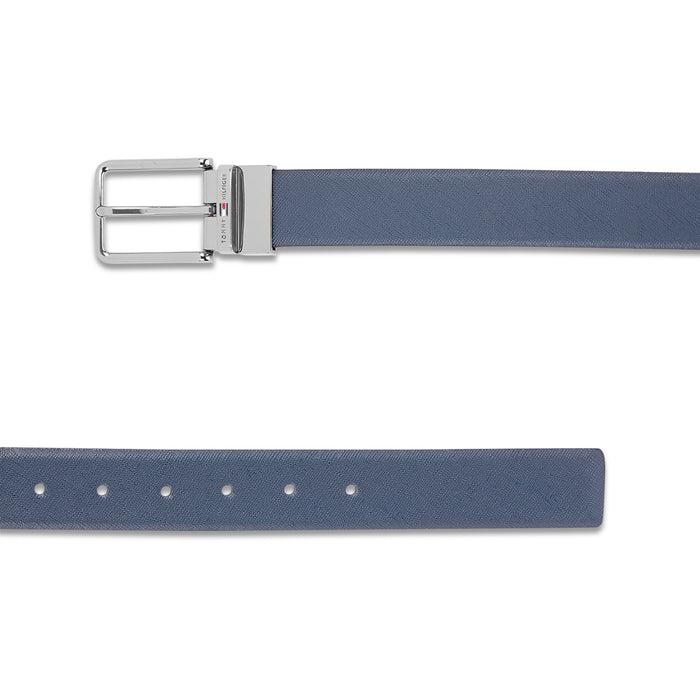 Tommy Hilfiger Holte Men's Reversible Leather Belt-Black