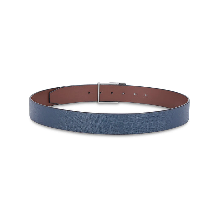 Tommy Hilfiger Hobro Men's Reversible Leather Belt-Navy