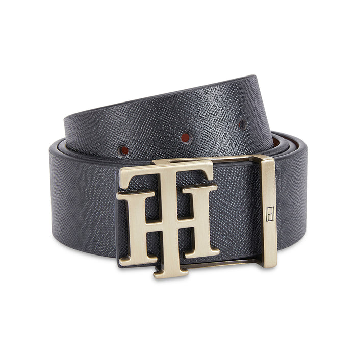 Tommy Hilfiger Hobro Men's Reversible Leather Belt-black