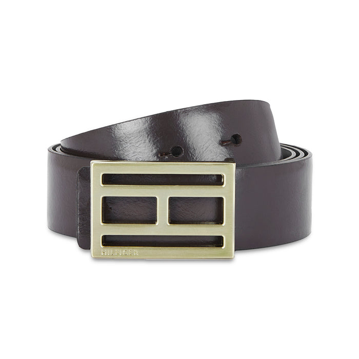 Tommy Hilfiger Greve Men's Reversible Leather Belt Brown