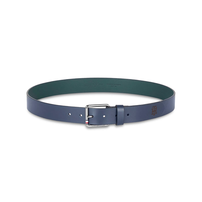 Tommy Hilfiger Ringsted Men's Leather Belt Navy