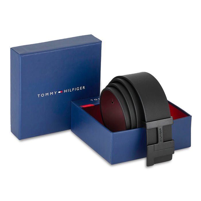 Tommy Hilfiger Brio Men's Reversible Leather Belt Black