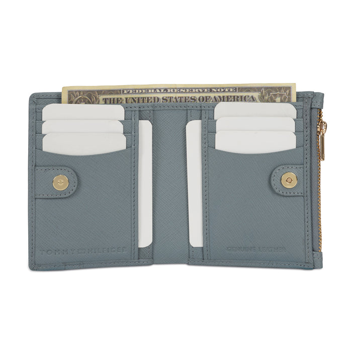 Tommy Hilfiger Kosma Womens Leather Small Wallet Blue