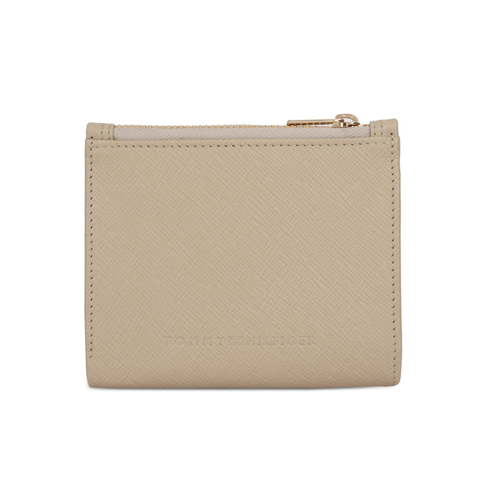 Tommy Hilfiger Kosma Womens Leather Small Wallet- Beig