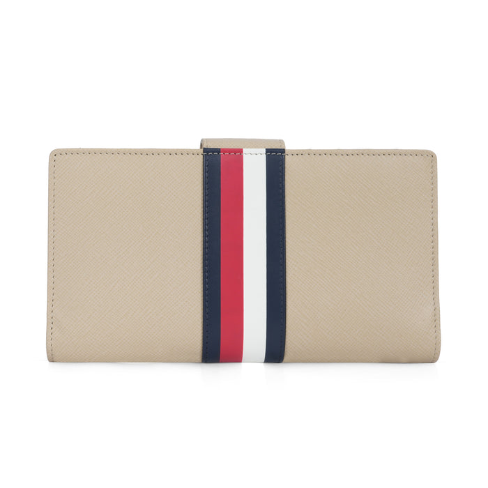 Tommy Hilfiger Daniella Womens Leather Small Wallet Beig