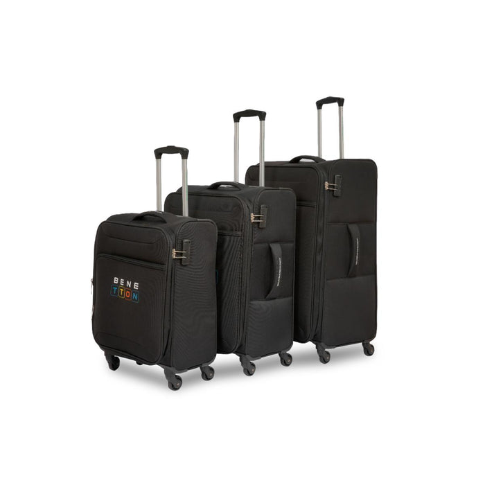 United Colors of Benetton Macau Soft Luggage Black Cabin