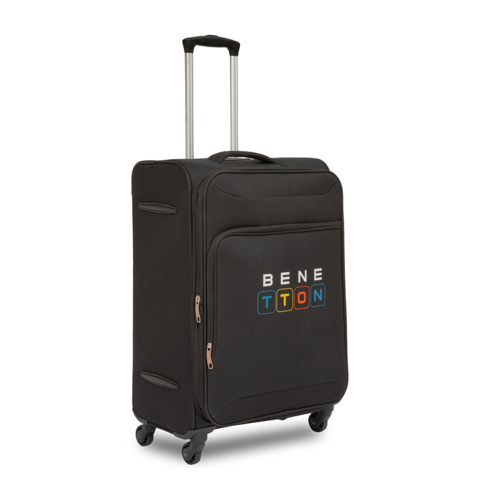 United Colors of Benetton Macau Soft Luggage Black Mid