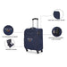 United Colors of Benetton Macau Soft Luggage Navy Cabin