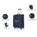 United Colors of Benetton Macau Soft Luggage Navy Mid