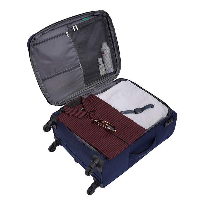 United Colors of Benetton Macau Soft Luggage Navy Mid