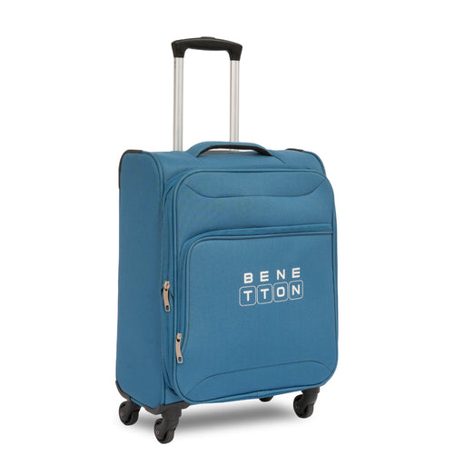 United Colors of Benetton Macau Soft Luggage Teal Blue Cabin