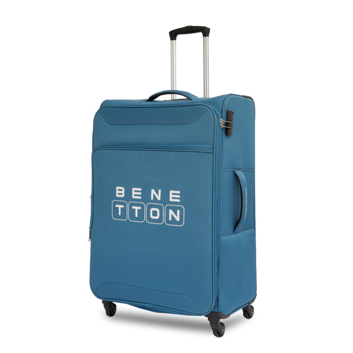 United Colors of Benetton Macau Soft Luggage Teal Blue Cargo