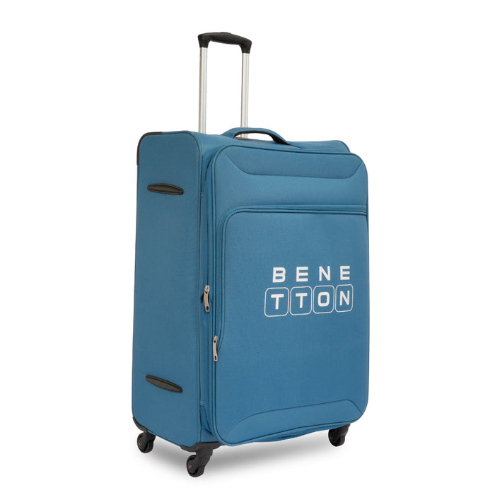 United Colors of Benetton Macau Soft Luggage Teal Blue Cargo