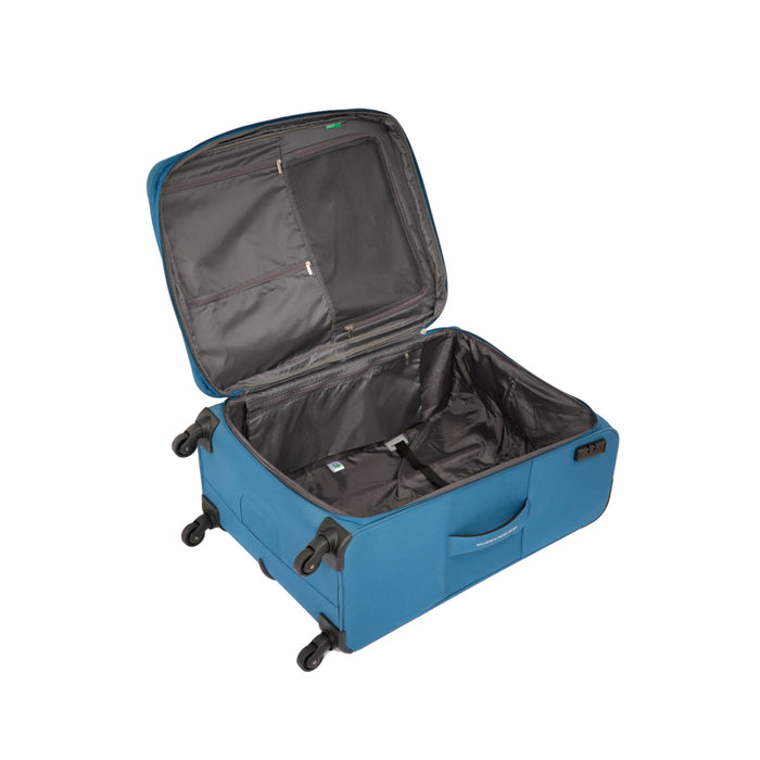 United Colors of Benetton Macau Soft Luggage Teal Blue Cargo