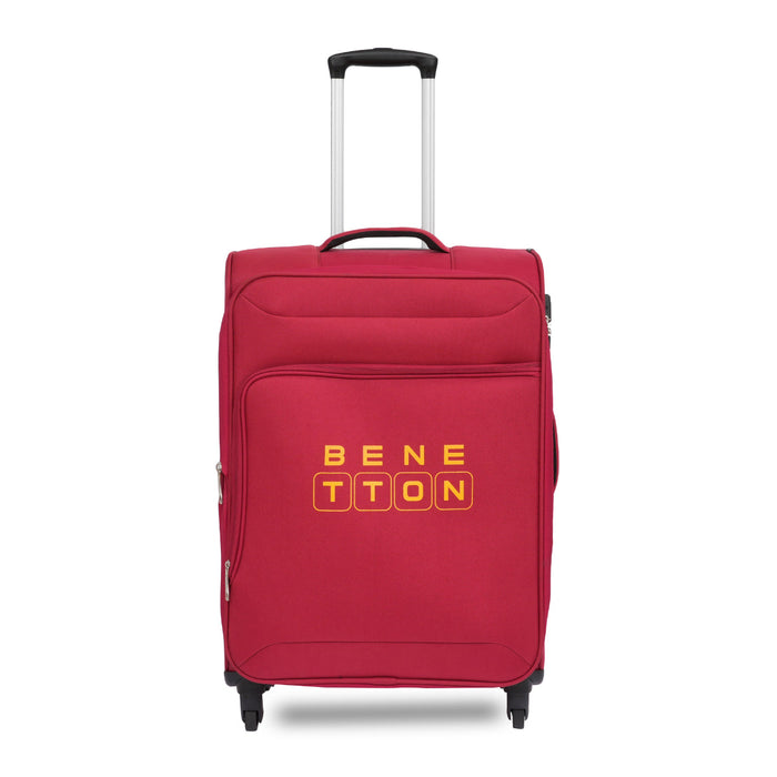 United Colors of Benetton Macau Soft Luggage Red Mid