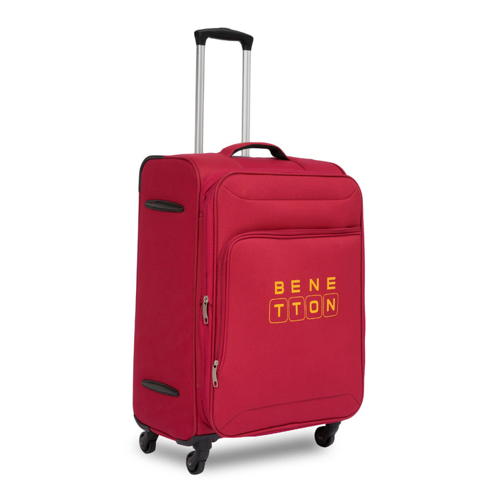 United Colors of Benetton Macau Soft Luggage Red Mid