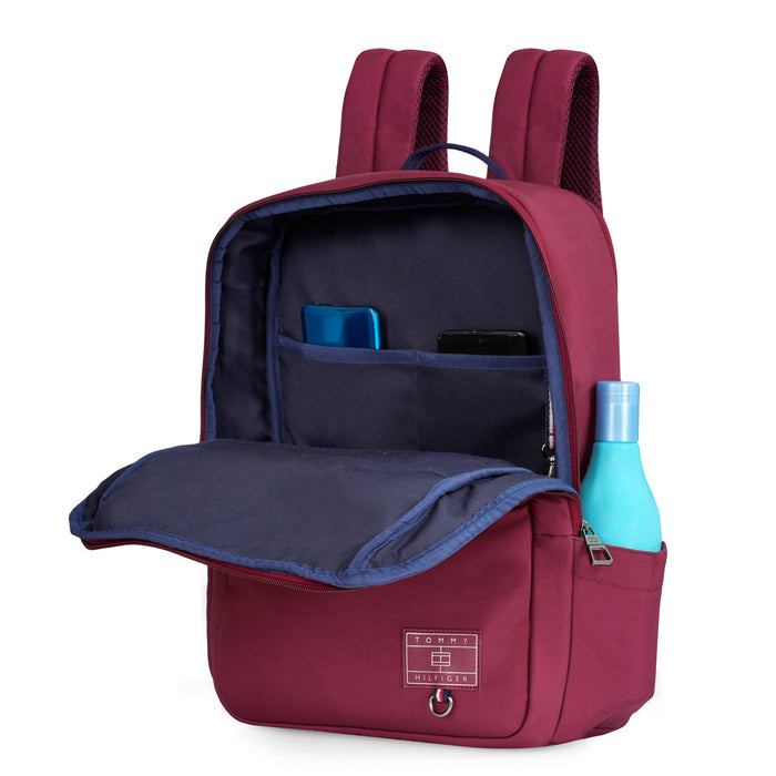 Tommy Hilfiger Prius Laptop Backpack Burgundy