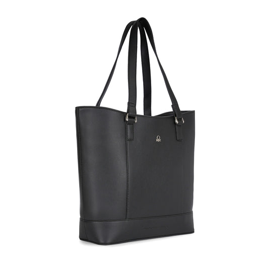 United Colors of Benetton Delphine Woman's PU Tote Black