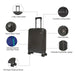 United Colors of Benetton Ryzen Hard Luggage Black