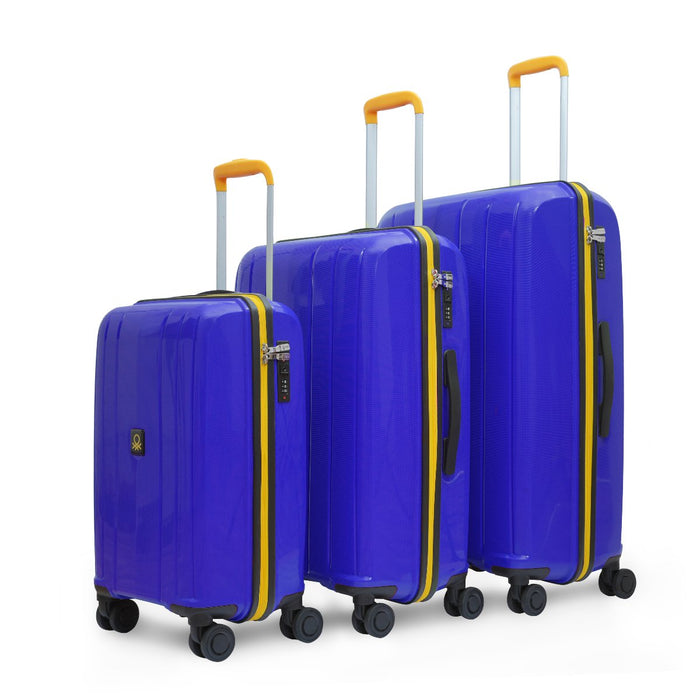 United Colors Of Benetton Wayfarer Hard Luggage Blue