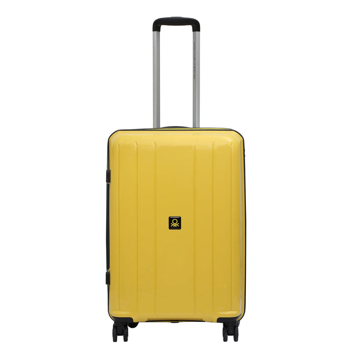 United Colors Of Benetton Wayfarer Hard Luggage Yellow