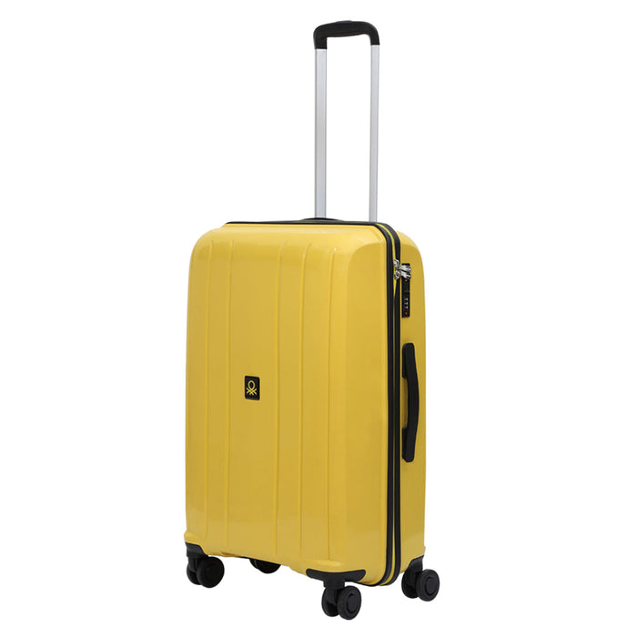 United Colors Of Benetton Wayfarer Hard Luggage Yellow